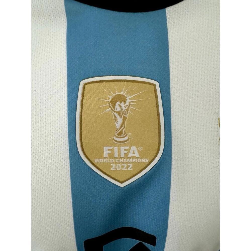 2022 Adidas World Cup 3 STAR Argentina MESSI Jersey Size L - Picture 10 of 12